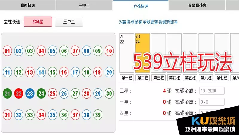 539立柱玩法 539立柱玩法