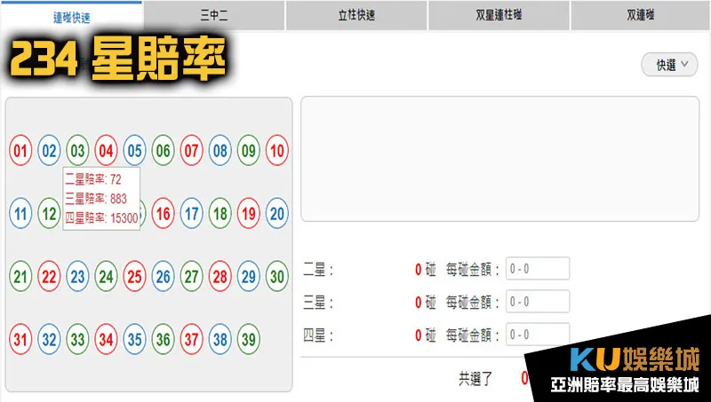 地下539獎金賠率234星計算 地下539獎金賠率234星計算