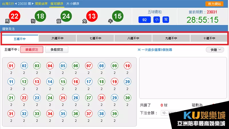 539多選不中玩法 539多選不中玩法