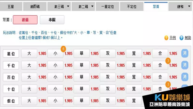 時時彩雙面玩法 時時彩雙面玩法